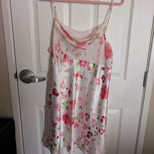 Delicates Pink and White Floral Nightgown